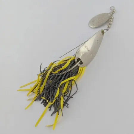 Vintage Strike King Timber Spin, 1/2oz  Nickel fishing spoon #24274