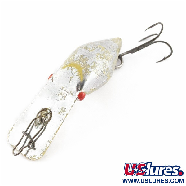 Vintage   Luhr Jensen Hot Shot 35, 1/4oz Silver/green fishing lure #24275