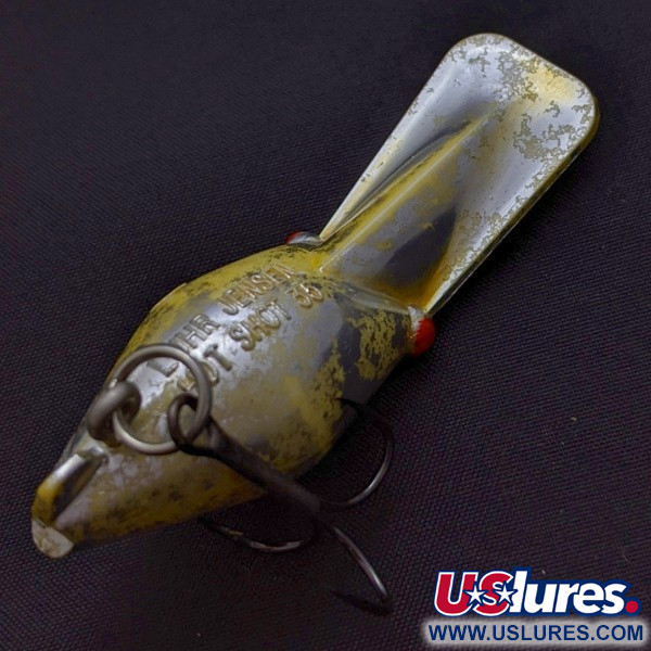 Vintage   Luhr Jensen Hot Shot 35, 1/4oz Silver/green fishing lure #24275