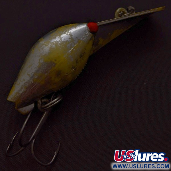 Vintage   Luhr Jensen Hot Shot 35, 1/4oz Silver/green fishing lure #24275