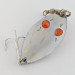 Vintage   Gibbs Ruby Eye Wiggler, 1oz silver/red fishing spoon #24277