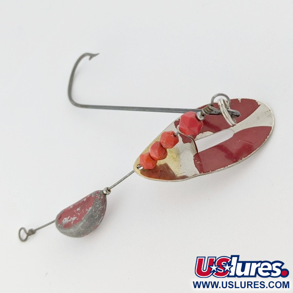 Vintage   Weller June-Bug Stripe-on, 1/2oz silver/gold spinning lure #24278