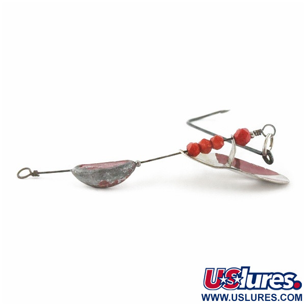 Vintage   Weller June-Bug Stripe-on, 1/2oz silver/gold spinning lure #24278