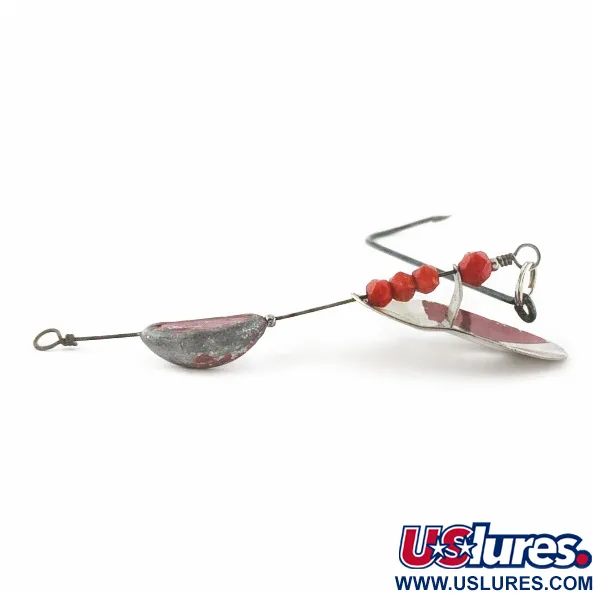 Vintage Weller June-Bug Stripe-on, 1/2oz silver/gold spinning lure #24278