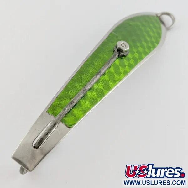 Vintage Pro King Weedless King Spoon, 1 1/4oz Nickel / Hologram fishing spoon #24280