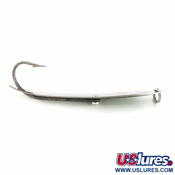 Vintage  Pro King Weedless King Spoon, 1 1/4oz Nickel / Hologram fishing spoon #24280