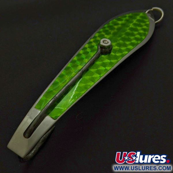 Vintage  Pro King Weedless King Spoon, 1 1/4oz Nickel / Hologram fishing spoon #24280