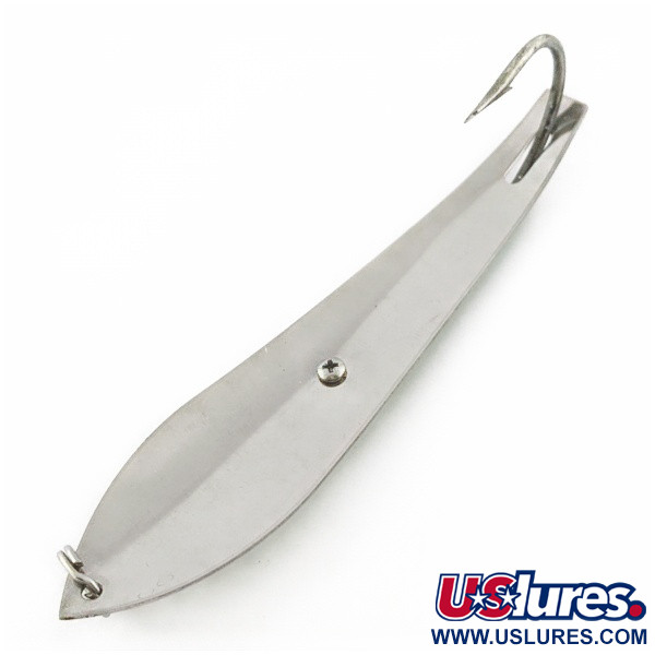 Vintage  Pro King Weedless King Spoon, 1 1/4oz Nickel / Hologram fishing spoon #24280