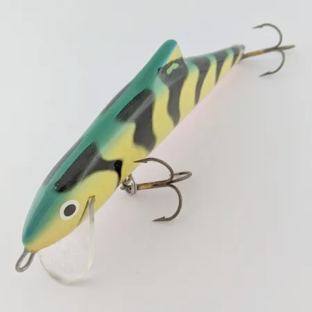 Vintage Salmo Skinner 15, 1 3/4oz  Fire Tiger fishing lure #24282