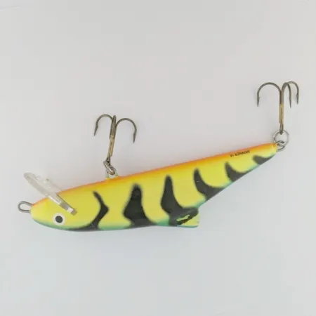 Vintage Salmo Skinner 15, 1 3/4oz  Fire Tiger fishing lure #24282