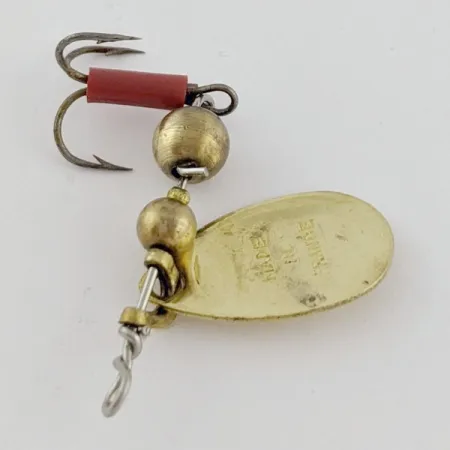Vintage Mepps Aglia 0 (1960s), 3/32oz gold spinning lure #24289