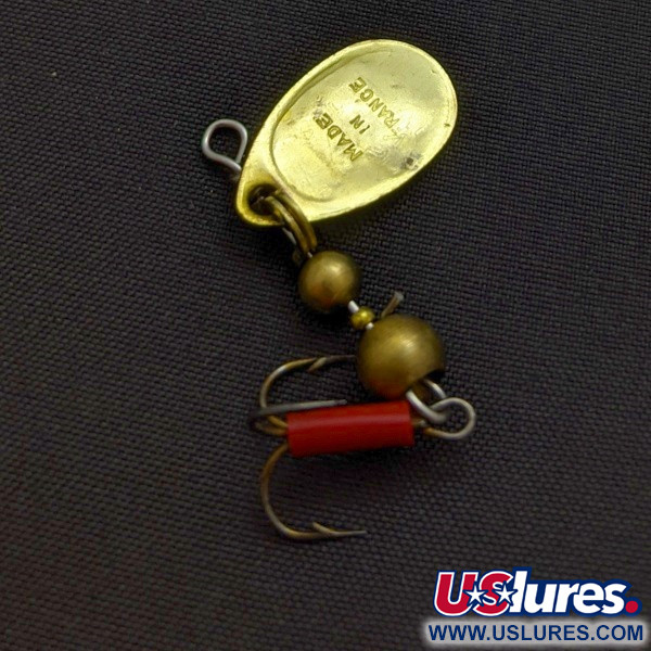 Vintage   Mepps Aglia 0 (1960s), 3/32oz gold spinning lure #24289