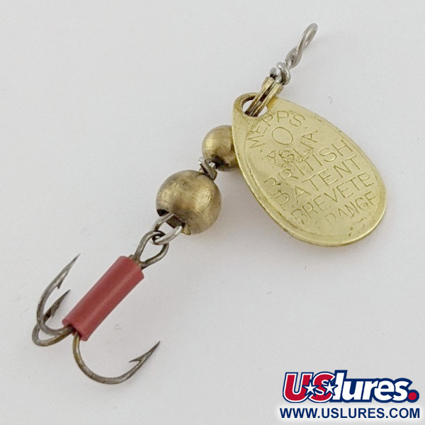 Vintage   Mepps Aglia 0 (1960s), 3/32oz gold spinning lure #24289