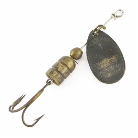 Vintage Mepps Aglia 1 (1950s), 1/8oz black spinning lure #24290
