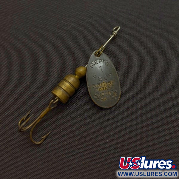 Vintage   Mepps Aglia 1 (1950s), 1/8oz black spinning lure #24290