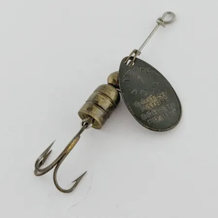 Vintage Mepps Aglia 1 (1950s), 1/8oz black spinning lure #24290