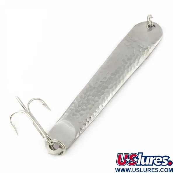 Vintage Hopkins No=Eql 4, 2 1/2oz nickel fishing spoon #24291