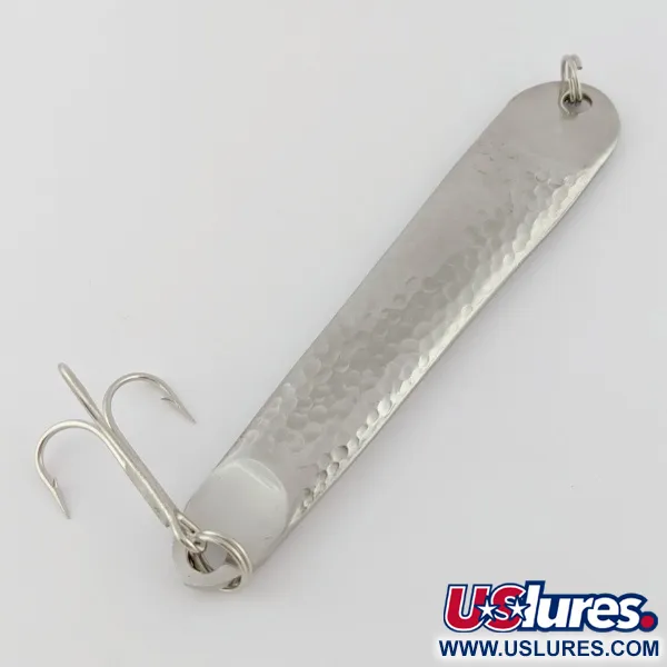 Vintage Hopkins No=Eql 4, 2 1/2oz nickel fishing spoon #24291