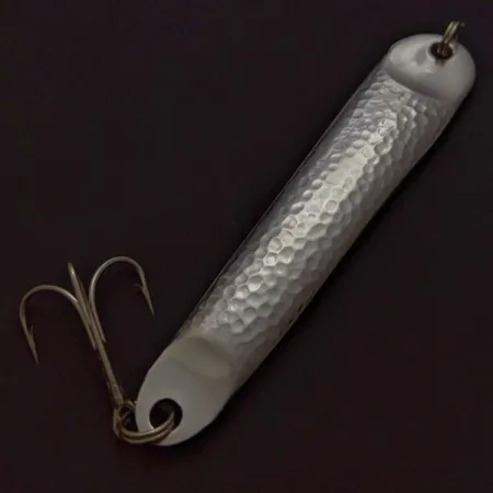 Vintage Hopkins No=Eql 4, 2 1/2oz nickel fishing spoon #24291