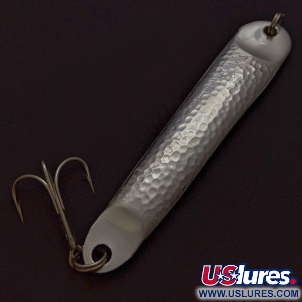 Vintage   Hopkins No=Eql 4, 2 1/2oz nickel fishing spoon #24291