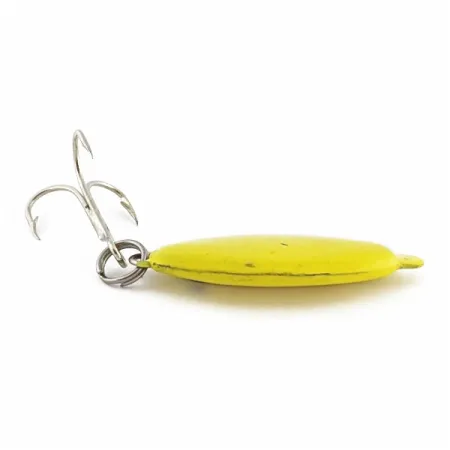Vintage Worth Slab Jig , 2/3oz yellow fishing spoon #24294