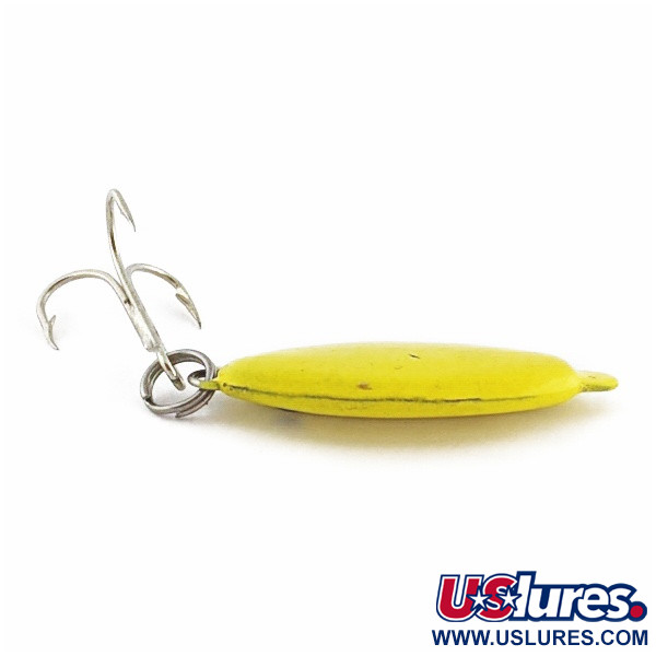Vintage   Worth Slab Jig , 2/3oz yellow fishing spoon #24294