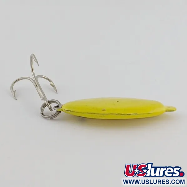 Vintage Worth Slab Jig , 2/3oz yellow fishing spoon #24294