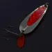 Vintage   Les Davis Hotrod, 1/2oz nickel/red fishing spoon #24306
