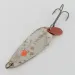 Vintage   Les Davis Hotrod, 1/2oz nickel/red fishing spoon #24306