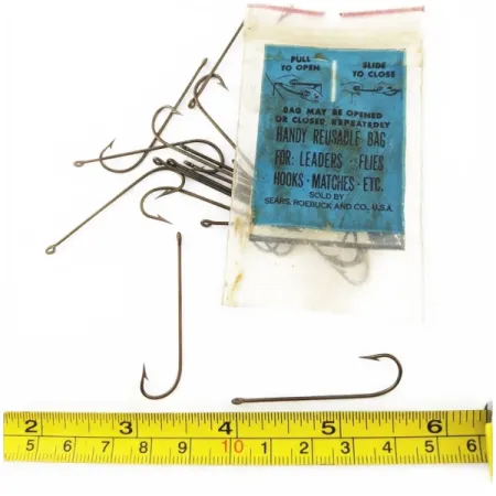 Mustad Sears Carlise hooks size 2, fishing #24308