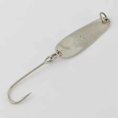 Vintage Dick Nite Spoons Dick Nite, 1/32oz  Nickel  fishing spoon #24313