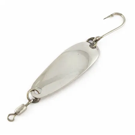 Vintage Les Davis Canadian Wonder 1, 3/32oz nickel/gold fishing spoon #24314