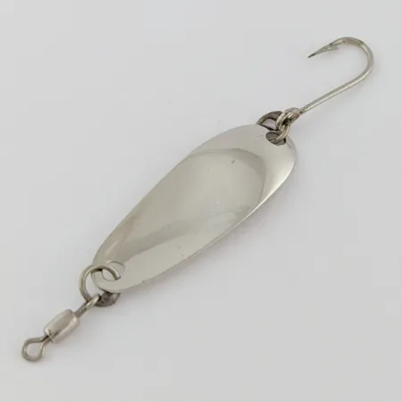 Vintage Les Davis Canadian Wonder 1, 3/32oz nickel/gold fishing spoon #24314
