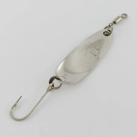 Vintage Les Davis Canadian Wonder 1, 3/32oz nickel/gold fishing spoon #24314