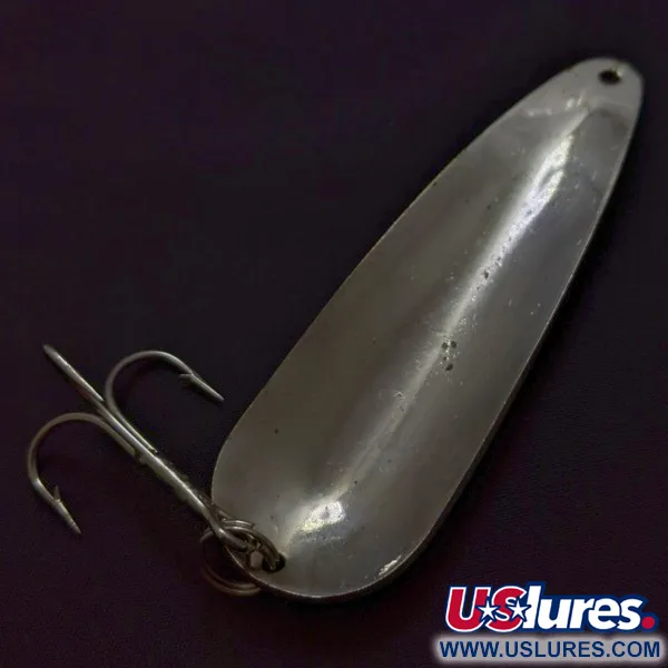 Vintage   Worth Chippewa, 3/4oz Nickel fishing spoon #24315
