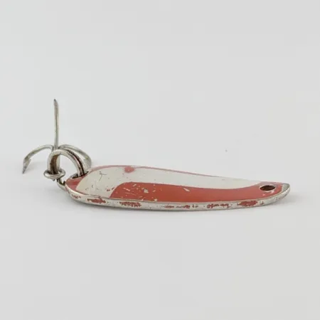 Vintage Dura-Pak  Dura Pack Spoon, 1/8oz Nickel/Red/White fishing spoon #24316