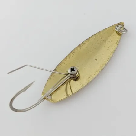Vintage Captain Mikes Aqua Dream Weedless Aqua Dream, 2/5oz Gold / yellow Scale fishing spoon #24317