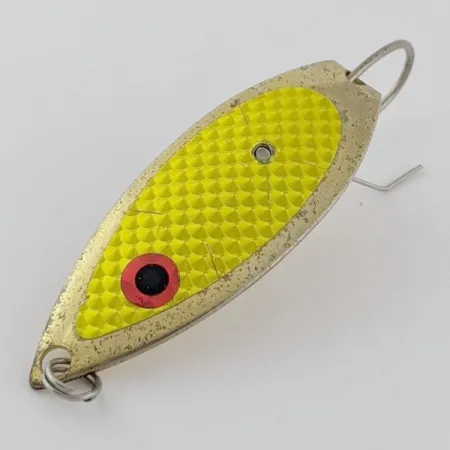 Vintage Captain Mikes Aqua Dream Weedless Aqua Dream, 2/5oz Gold / yellow Scale fishing spoon #24317
