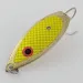 Vintage  Captain Mikes Aqua Dream Living Weedless Aqua Dream, 2/5oz Gold / yellow Scale fishing spoon #24317