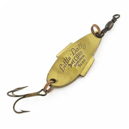 Vintage Abu Garcia Abu Little Daffy, 1/4oz gold/red fishing spoon #24319