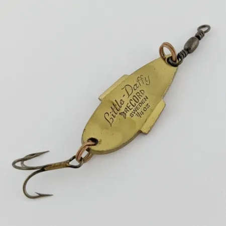 Vintage Abu Garcia Abu Little Daffy, 1/4oz gold/red fishing spoon #24319