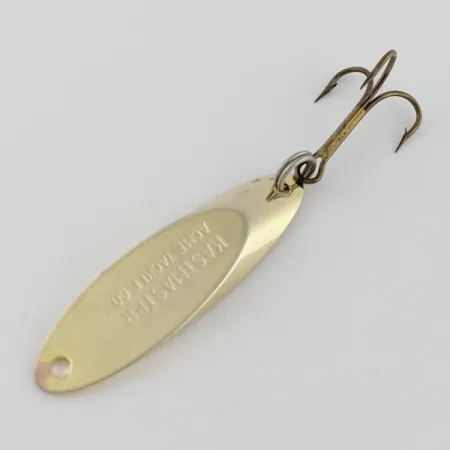 Vintage Acme Kastmaster, 1/4oz gold fishing spoon #24325