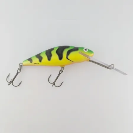 Vintage Salmo Perch 12 Floating, 1 1/4oz Hot Perch fishing lure #24329