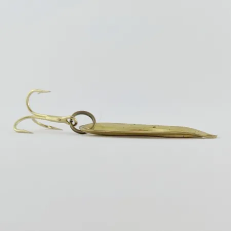 Vintage Luhr Jensen Hot Shot W, 3/64oz gold fishing spoon #24334