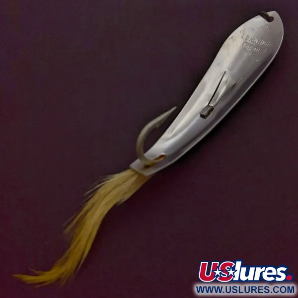  L. B. Huntington Company Inc LB Huntindton Drone Spoon, 1oz nickel fishing spoon #24335