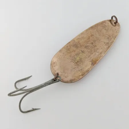 Vintage Eppinger Dardevle Huskie Junior Detroit (1950s) , 2oz nickel/red fishing spoon #24338