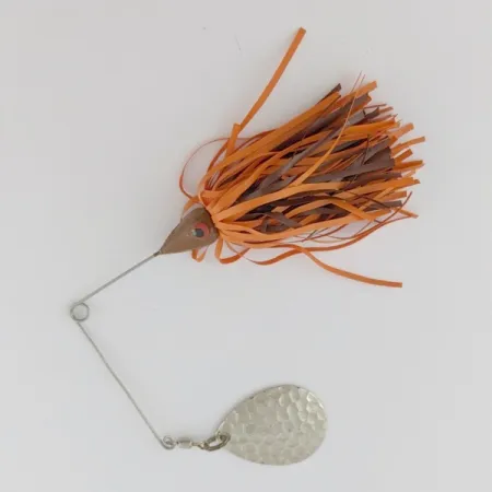 Vintage Bomber the Classics bushwacker spinnerbait, 2/5oz nickel/orange spinning lure #24340