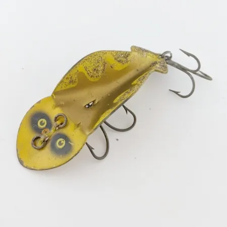 Vintage Buck Perry Spoonplug, 1/2oz gold fishing spoon #24341