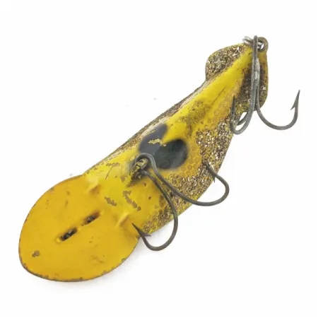 Vintage Buck Perry Spoonplug, 1/2oz gold fishing spoon #24341
