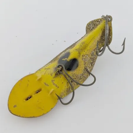 Vintage Buck Perry Spoonplug, 1/2oz gold fishing spoon #24341